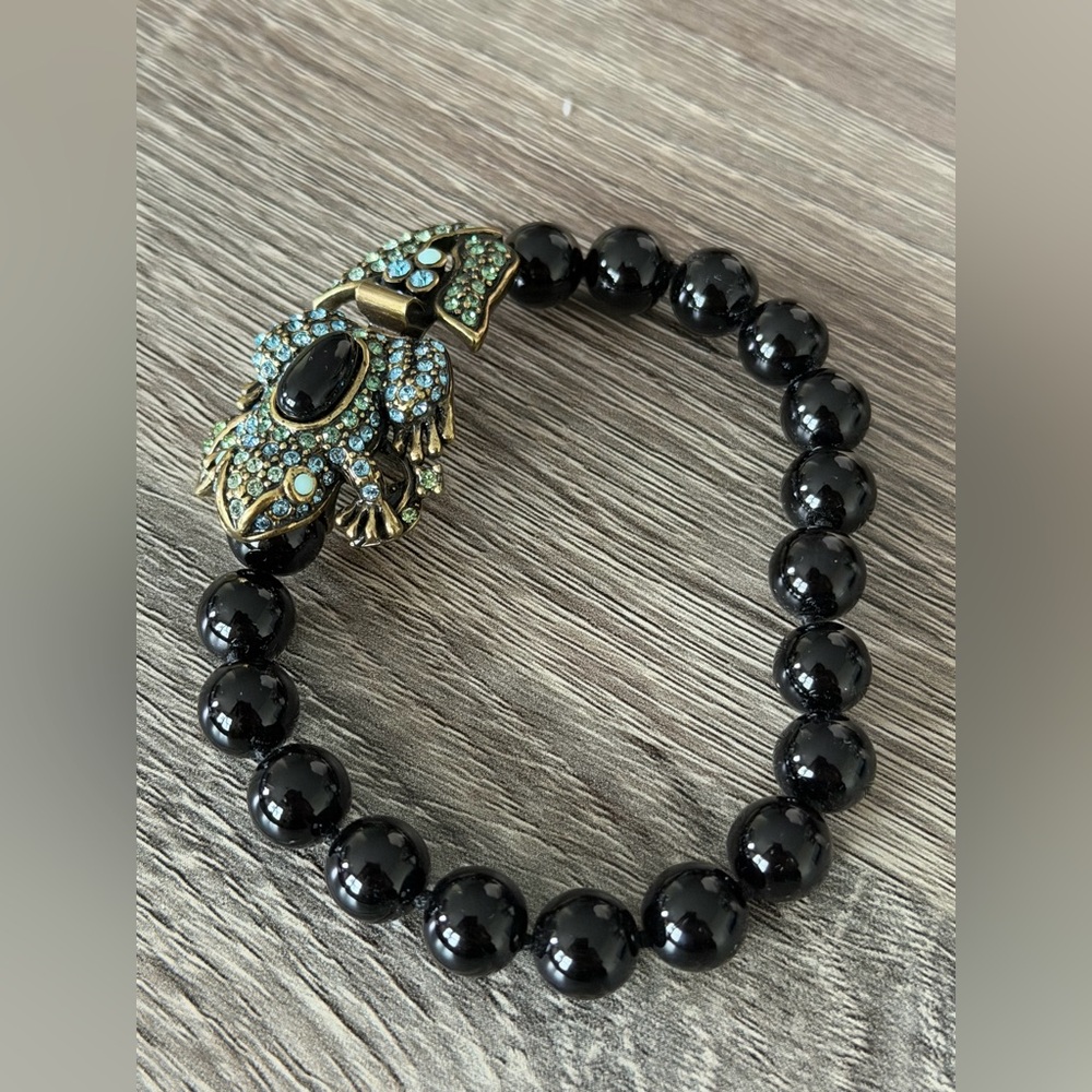 Vintage and Unique Heidi Daus Frog Bracelet